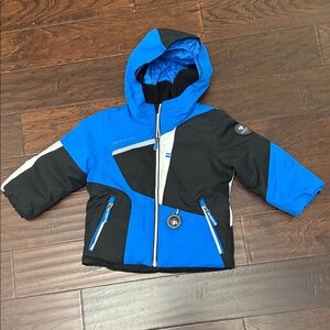 Blue and Black Obermeyer Ski Jacket